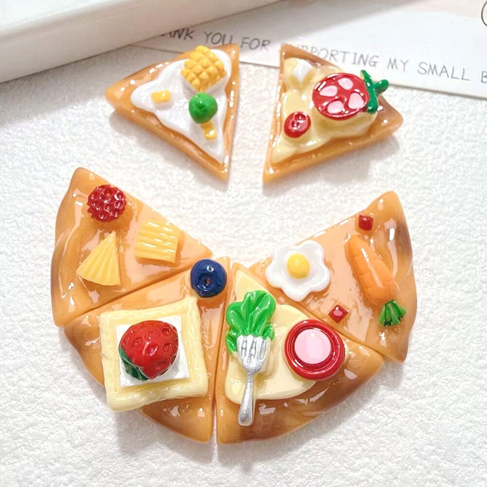手工奶油胶diy材料包树脂三角披萨甜品配件滴胶奶油胶手机壳制作