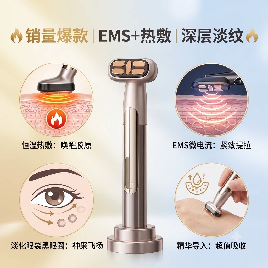 家用电动导入仪眼霜精华淡化眼袋美眼仪