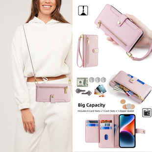 适用于夏普Aquos R10手机壳R9 r8PRO斜挎腕带绳Sense9高级感绵羊皮sense10 卡包wish5保护套Wish4外壳 8时尚