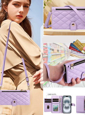 小香格翻盖皮套适用于三星全系列A50手机壳a70保护套a40支架a10钱包式A73 A32 A12 A13 A14 A15 A23 A24 A52