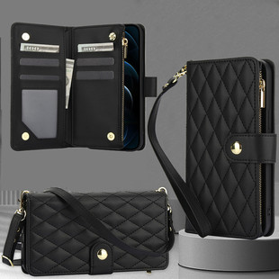 适用小米15手机壳可背带xiaomi15pro翻盖式 皮套m15全包防摔保护套mi十五por小香风15p外壳可插卡拉链钱夹卡包