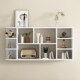 实木墙上书架置物架客厅沙发装 饰架墙壁书架餐厅吊柜储物柜收纳架
