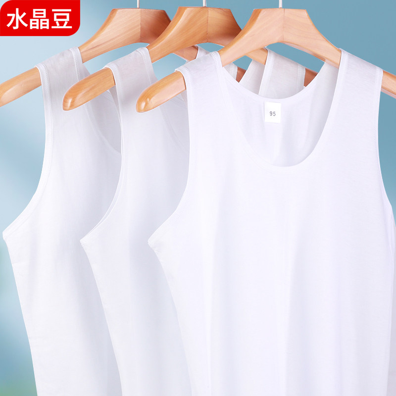 중년 및 노인 여성용 순면 스웨트 셔츠 노부인의 느슨한 면화 어머니의 넓은 어깨 서스펜더 민소매 대형 바닥 조끼