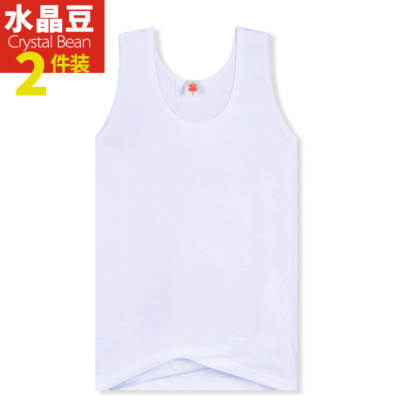 중노년층을 위한 여름 여성용 순면 언더셔츠 조끼 어깨가 넓은 면 속옷 노인용 플러스 지방 속옷