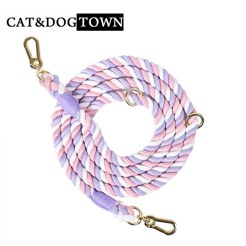 日本狗狗牵引绳外出跑步遛狗绳中大型犬金毛拉布拉多防爆冲牵引带