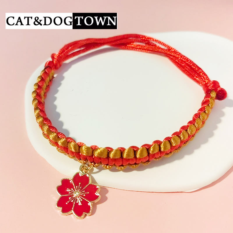 日本猫咪项圈可调节狗狗项链吊坠