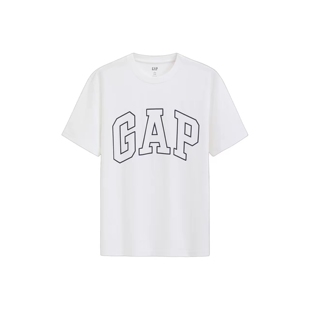 Gap男女装春季经典款印花宽松短袖T恤美式725617