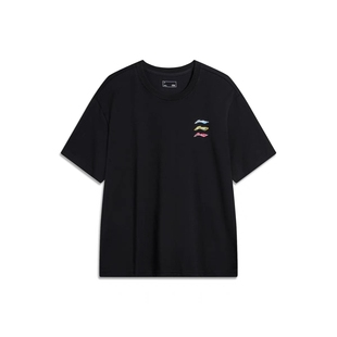 运动T恤AHSU709 李宁李宁正品 圆领短袖 男装 24春季