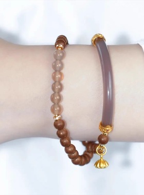 【鹅梨帐中香】半生烟紫手串 非遗手作 工艺古法天然合香珠3219