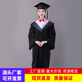 学士服大学生男女毕业礼服学院风工科文科医科农科本硕博士学位袍