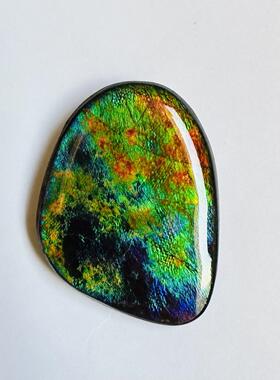 紫底繁花斑彩石加拿大原石天然
