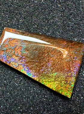 天然加拿大斑彩石裸石 树脂面覆膜山水画意境