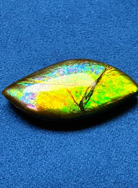 天然加拿大斑彩石 粉紫树脂面小叶子