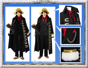 海贼王 cosplay服装 路飞披风 cos