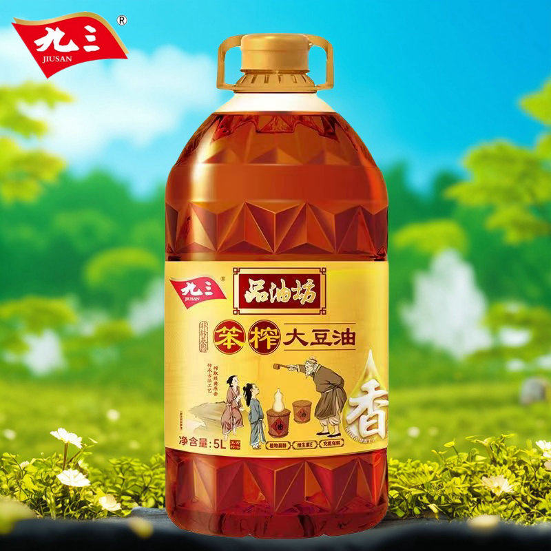 九三笨榨大豆油93品油坊东北豆油