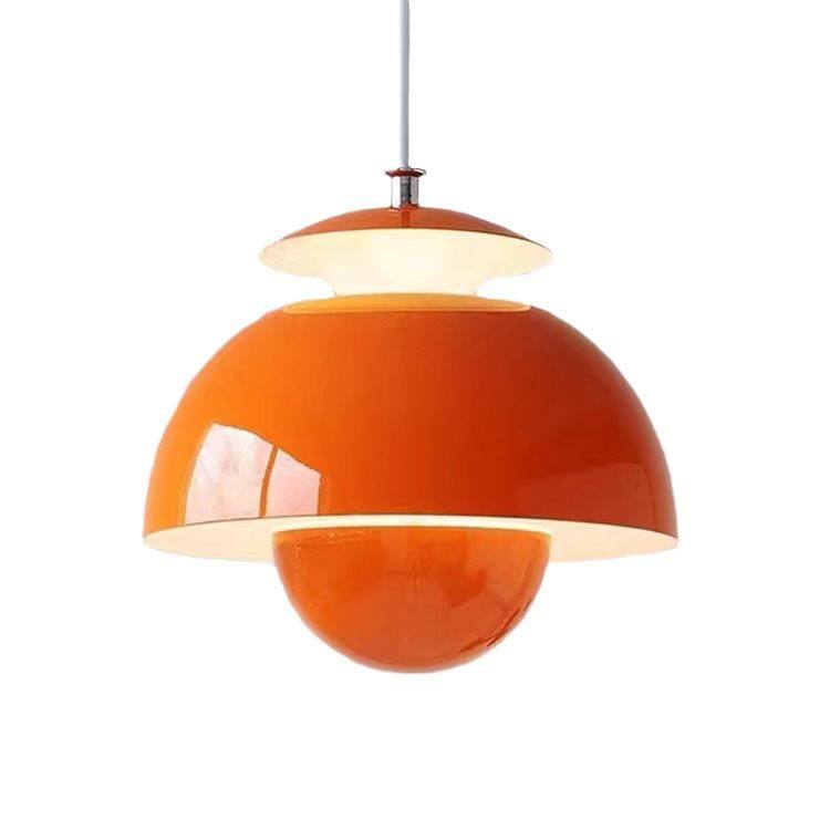 北欧丹麦花苞灯网红奶油风卧室床头小吊灯简约餐厅吧台灯民宿吊灯