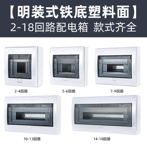 明装13位电表箱配电箱 12回路空气开关盒家用强电箱 空开盒10漏电 - 封面