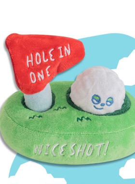 官网限量活动特价~[HaBe]biteme高尔夫藏食发声狗狗玩具韩国代购