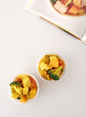 手工鲜食[HaBe] 姜黄三文鱼鸡肉牛肉汤宠物鲜食韩国营养师配比