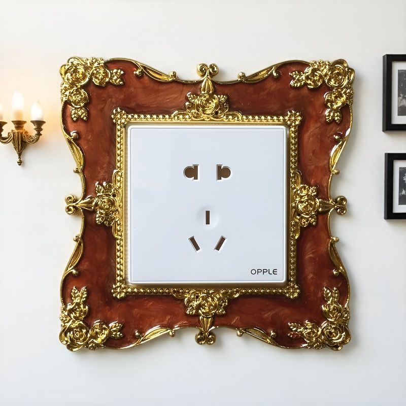 开关贴墙贴电源插座装饰边框贴