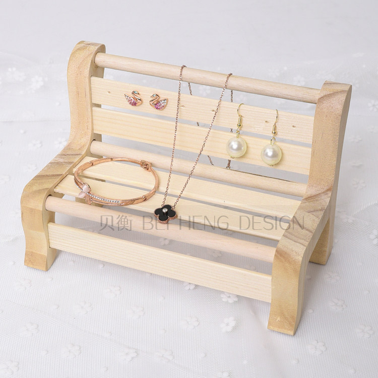 통나무 귀걸이 스탠드 팔찌 비즈 디스플레이 소파 스툴 쥬얼리 스탠드 쥬얼리 디스플레이 원목 세트 디스플레이