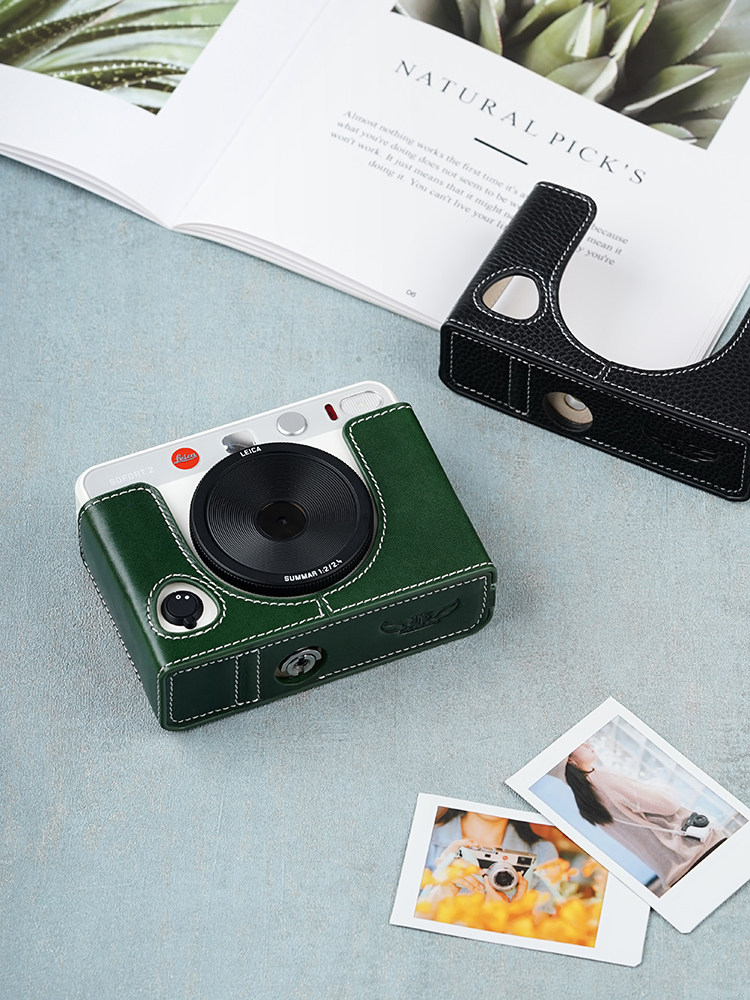 TP 오리지널 LEICA LEICA SOFORT 2 카메라 가방 보호 커버 SOFORT2 폴라로이드 가죽 케이스 수납 액세서리
