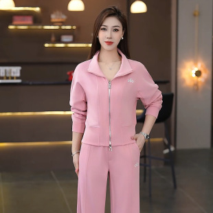 洋气减龄显瘦卫衣阔腿裤 2026新款 女春秋款 休闲运动套装 两件套 时尚