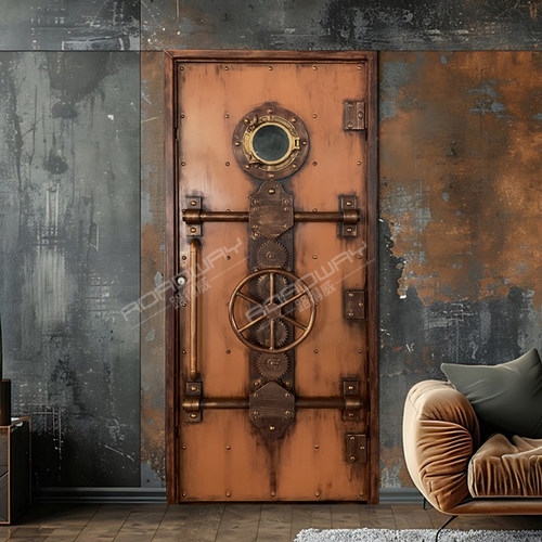 复古工业风金属包间门大门定制