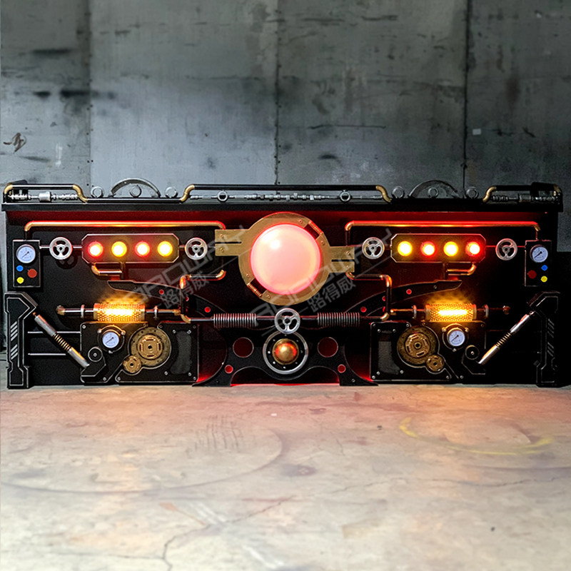 复古工业风吧台收银台酒吧餐厅美发店铁艺接待台金属创意前台定制