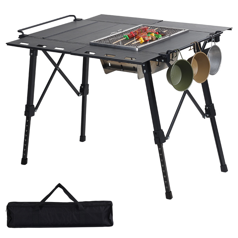Expandable Bbq lifting table可升降烧烤桌户外露营移动igt升降