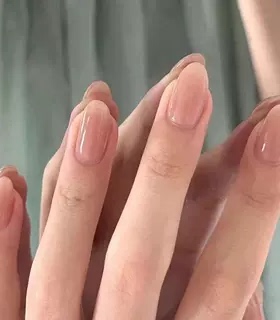 春夏裸色纯欲纯手工穿戴甲