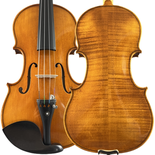 艺鸣乐器 纯手工欧料花纹天然虎纹小提琴 枫木花纹 演艺考级练习