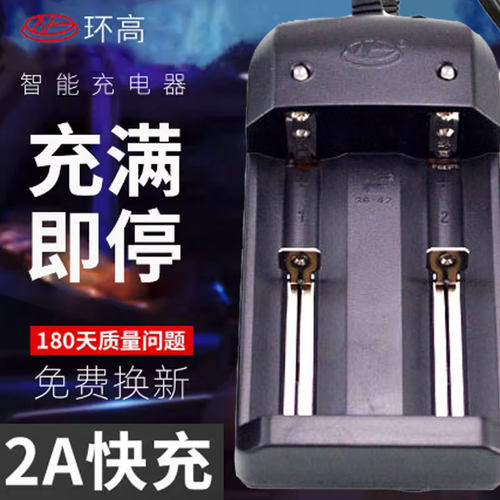 快充环高带线双槽座充2665018650