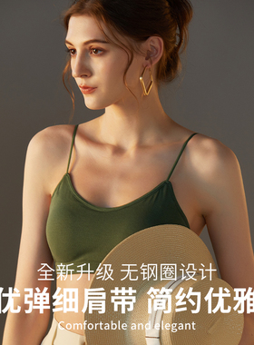 红色美背内衣女秋冬小熊聚灵2025新款背心一体纯棉露背本命年文胸