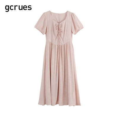 gcrues气质连衣裙女2025新款法式仙女裙夏季休闲裙子G05X08A9952