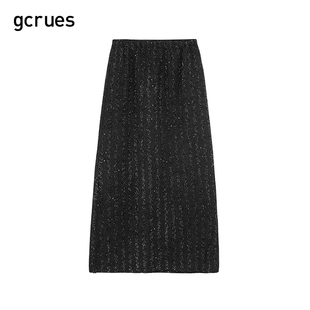 显瘦A字裙G03C07A8342 CC家居控 gcrues半身裙女春秋2025年新款