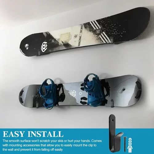 滑雪板挂架单双板收纳架壁挂室内墙上架子存放雪板展示架雪板保养