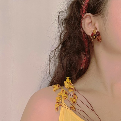 耳饰手工串珠yibrli原创