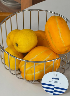 韩国制Vatya不锈钢水果篮蔬菜篮零食整理置物篮可清洗厨房收纳篮