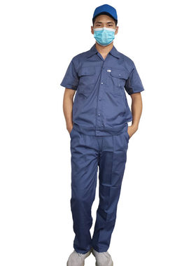 承接各种劳保服工装男工程服汽修服短袖工作服套装
