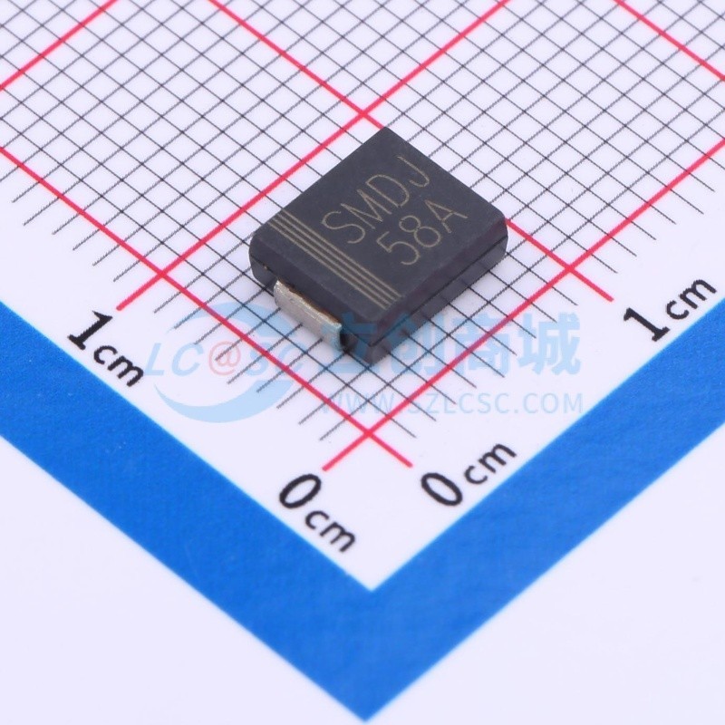 静电保护器(TVS/ESD) SMDJ58A SMCG CJ(江苏长电/长晶) 原装正品