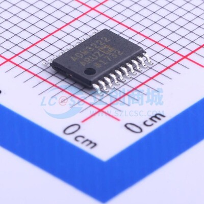 RS232芯片 ADM3222ARUZ TSSOP-20 ADI(亚德诺) 电子元件原装正品