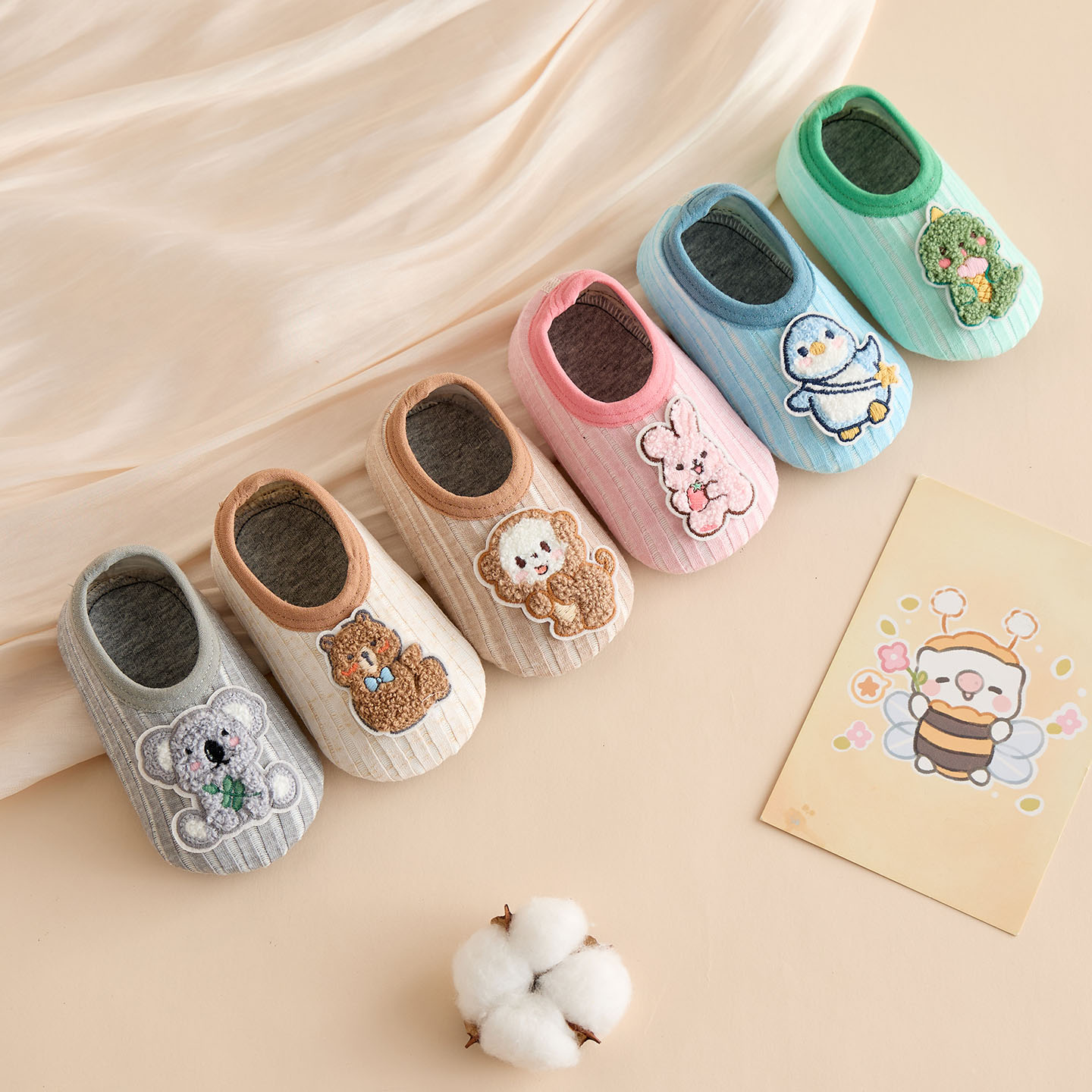 春秋薄款宝宝地板袜儿童防滑软底居家室内大人鞋袜爬爬垫成人袜套