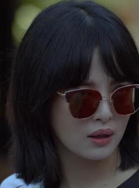 带着爸爸去留学辛芷蕾林飒同款墨镜潮人度假武丹丹徐熙娣太阳眼镜