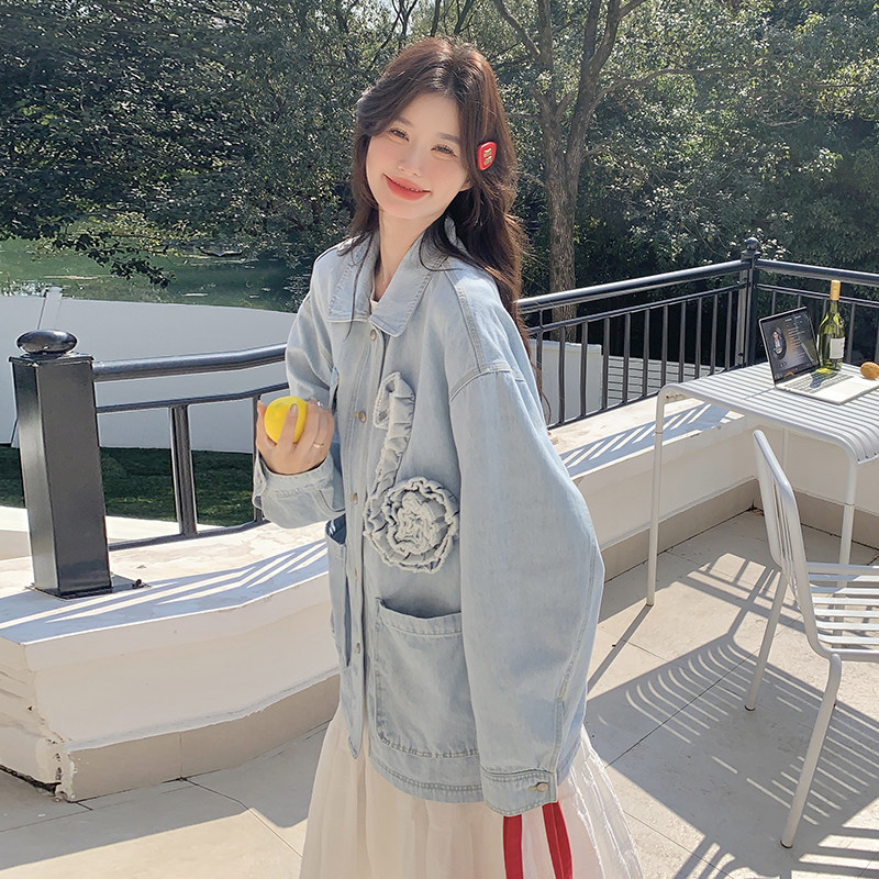 26春款春款浅蓝色牛仔外套2B143-25021-P150-K228,女装短外套,2B143
