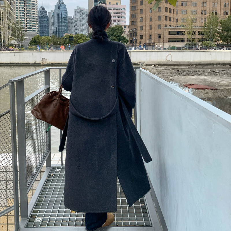 新款长款双面呢大衣2B143-6622-P295-K428,女装毛呢外套,2B143
