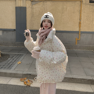 碎花短款立领棉衣2B143-8809-P150-K238图片
