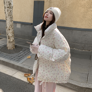 碎花短款立领棉衣2B143-8809-P150-K238图片