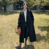 8月24出货动销款复合工艺不易皱两色长款风衣女283-5609P125K188，女装风衣，浙宝283