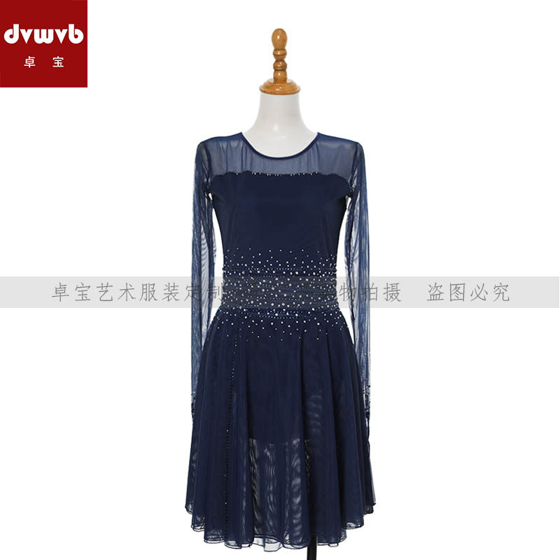 卓宝花样滑冰专业演出服考级服溜冰服舞蹈服考斯滕女款裙A349